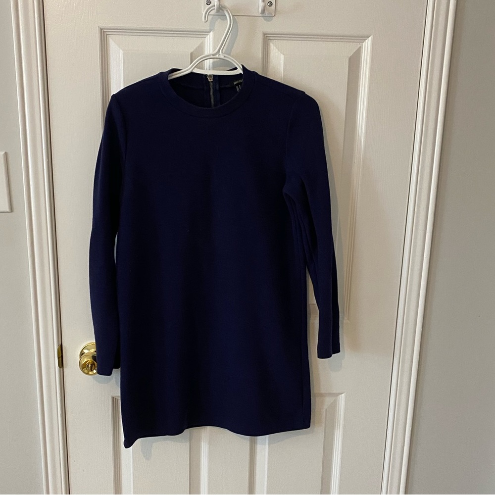 Blue shift dress